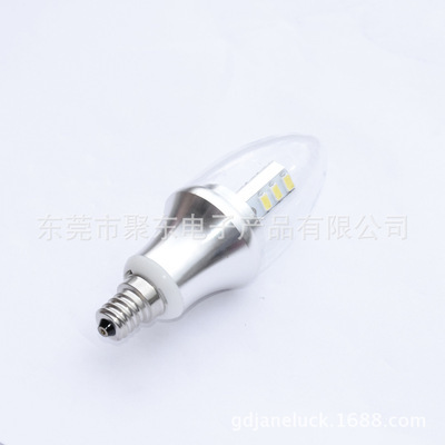 【LED蠟燭燈 水晶燈 360度發(fā)光 5W E12 尖泡 廠家直銷】價格,廠家,圖片,LED蠟燭燈,東莞市聚東電子產(chǎn)品-